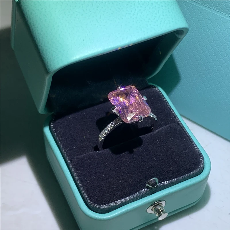 2020 Новый Роскошный Сияющий 925 серебро обручальное кольцо для женщин леди юбилей