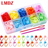 lmdz 150100104 pcs locking stitch markers colorful plastic knitting crochet locking markers crochet needle clip hook tool