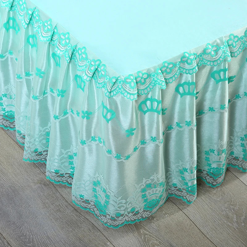 Стеганое покрывало 100% хлопок постельное белье юбка и простыня два в одном с