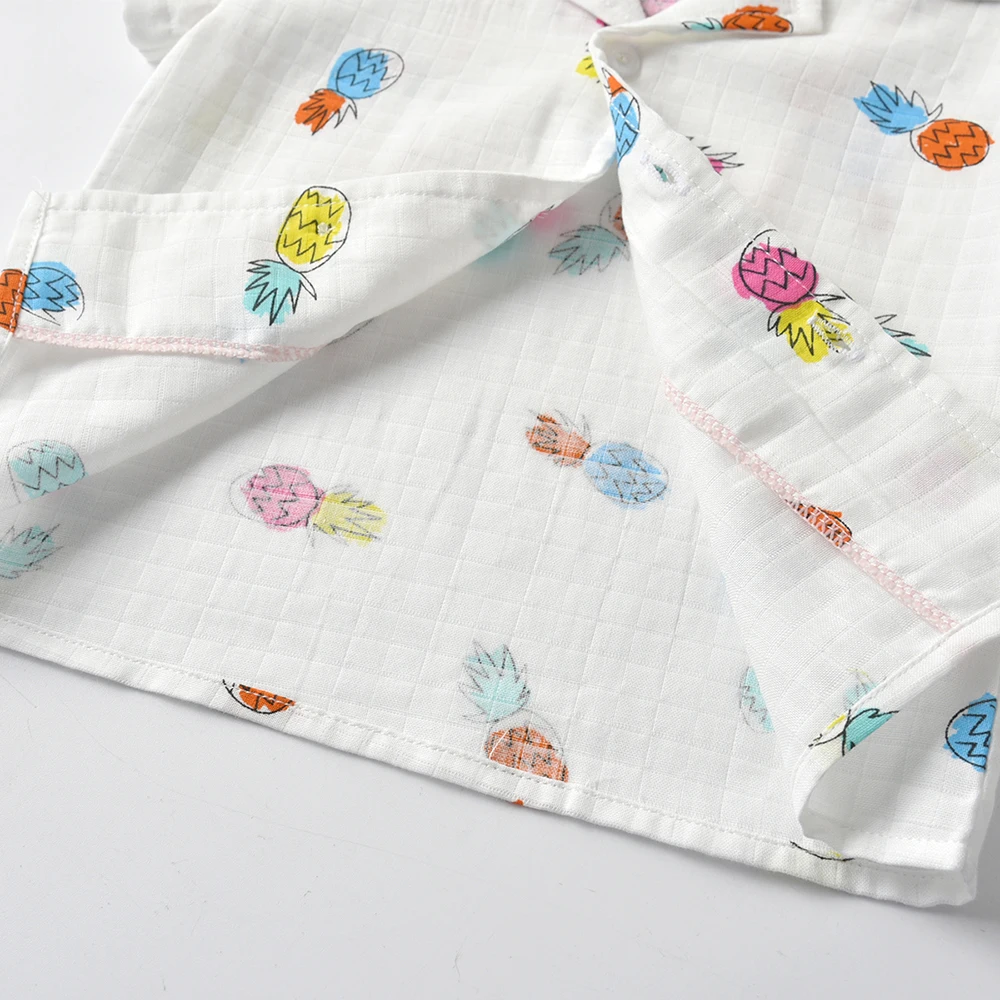 

Tem Doger 2021 New Fashion Summer Girls Kids Pajama Sets Casual Cartoon Short Sleeve T-Shirt Tops With Pants Toddler Pyjamas