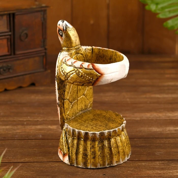 Подставка под бутылку &quotЧерепашка&quot дерево 14х14х25 см 4575539 | Дом и сад