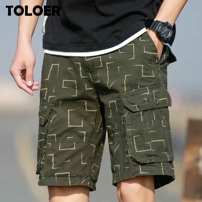 Брюки карго шорты Для мужчин 2021 летние армейские военные тактические мужские