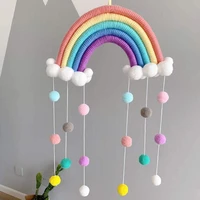baby mobile baby bed wind chimes hanging clouds raindrops rainbow tassels wind chimes for newborn baby