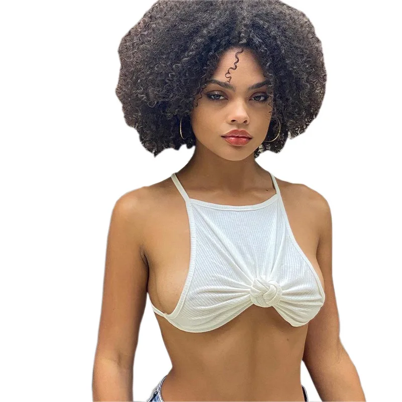 

Sexy suspender vest 2021 off shoulder suspender with neck and back