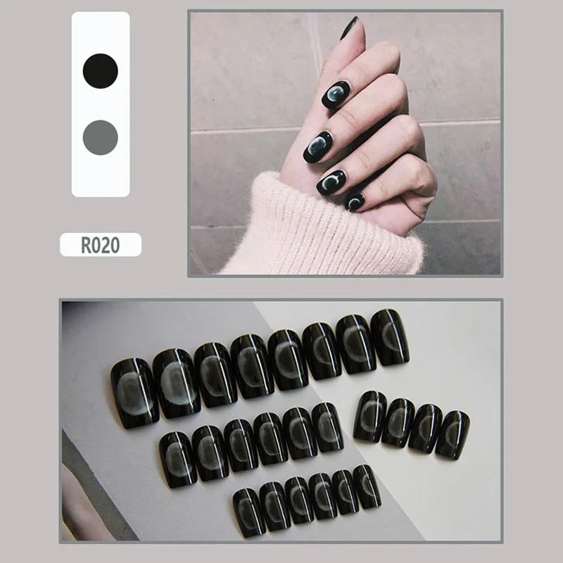 Лучшие 24 шт наклейки для нейл-арта декоративные маникюрные аксессуары женщин