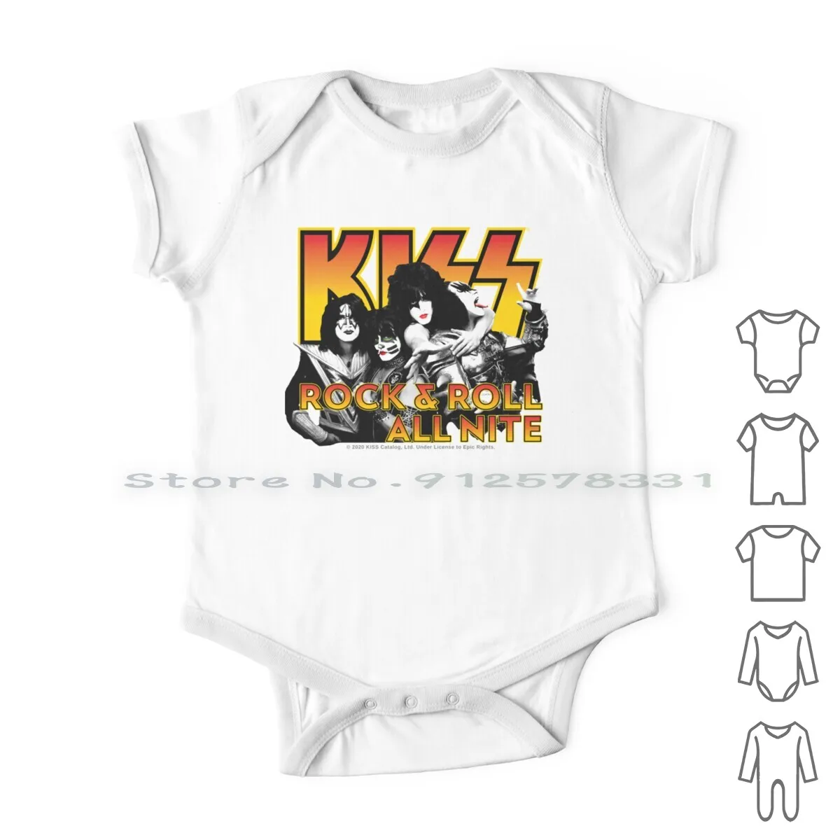 

Kiss Rock Band Rock & Roll All Nite Spaceman Catman Starman Demon Newborn Baby Clothes Rompers Cotton Jumpsuits Kiss Fan Art