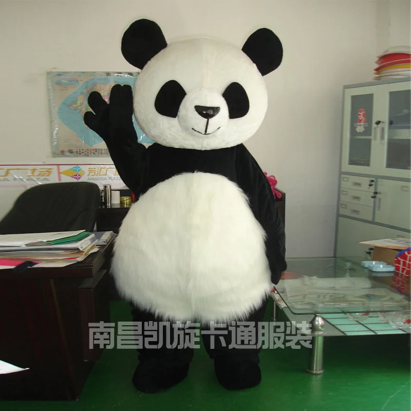 Аниме мультфильм панда талисман костюм Китай Милая реклама животных Взрослый