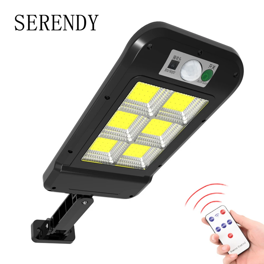 

Solar LED Light Outdoor PIR Motion Sensor Smart Remote Control Wall Lamp For Garden Decoration Emergency Street Balcony Backyard