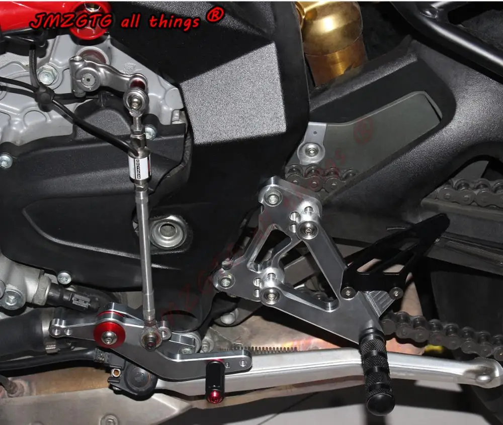 CNC регулируемый задний Набор Rearsets подставка для ног MV AGUSTA BRUTALE 675 800 2012 2013 2014 2015 2016