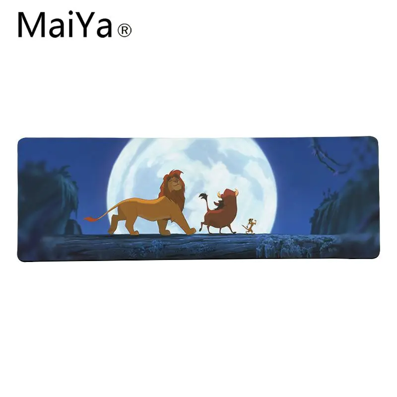 Lock Edge 40X90cm Maiya высококачественный лев Король Simba натуральный резиновый игровой коврик для мыши Настольный коврик большой коврик для мыши клавиатуры коврик - Цвет: Lock Edge 40X90cm
