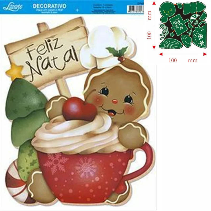 

Metal Cutting Dies Gingerbread Man Scrapbooking Paper Cards Decorative Craft Embossing