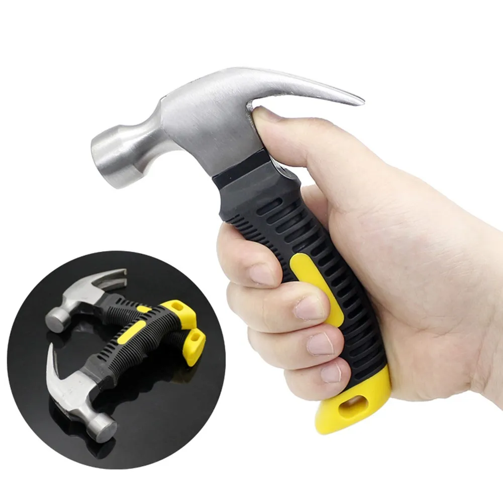 

8OZ Mini Stubby Claw Hammer Fiberglass Handle Small Stubby Hammers Nails Tool Decoration Hand Tools New Arrival Fast Shipping
