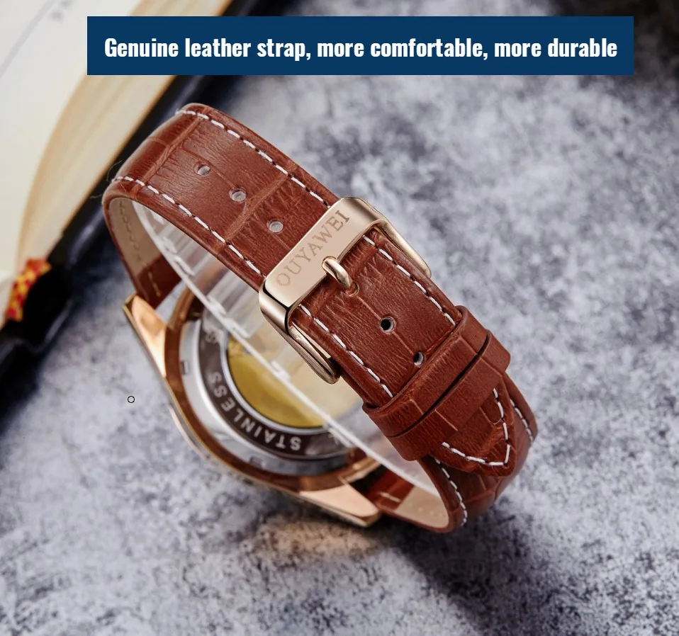 Часы наручные мужские механические Серебристые/белые с автоподзаводом |