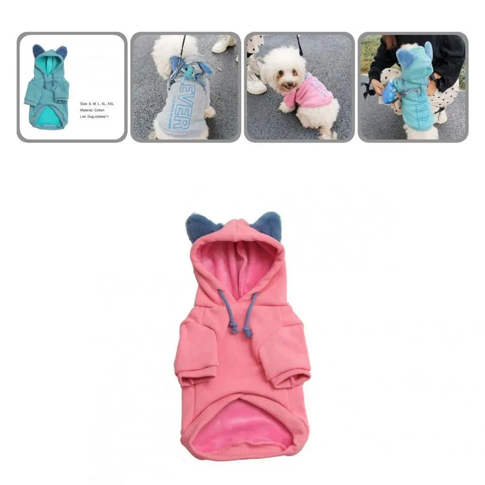 

Casual Cozy Cute Small Dog Hoodies Soft Dog Hoodie Lovely Design Pet Clothes