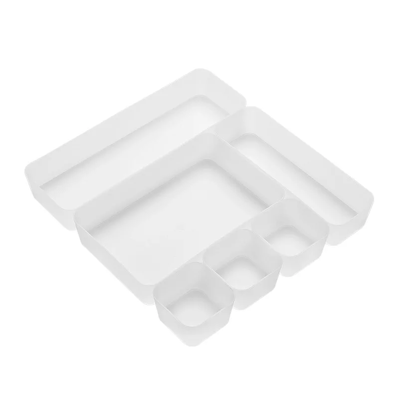 

Home Free Combination Transparent Plastic Cosmetic Storage Box Wholesale Classification Drawer Organizing Box