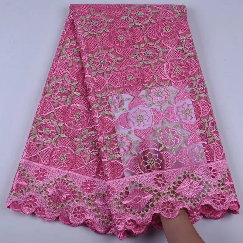 African Lace Fabric Women Fashion Beautiful Orange Color High Quality Net Embroidery French Tulle For Wedding F802 | Дом и сад