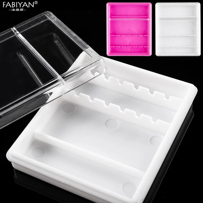 Акриловый держатель для дизайна ногтей 6 элементов чехол хранения пустой