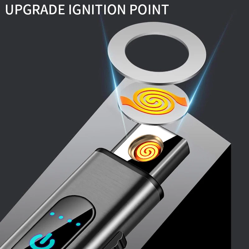 Зажигалка для сигарет сенсорный экран зажигалка компактный смарт датчик usb