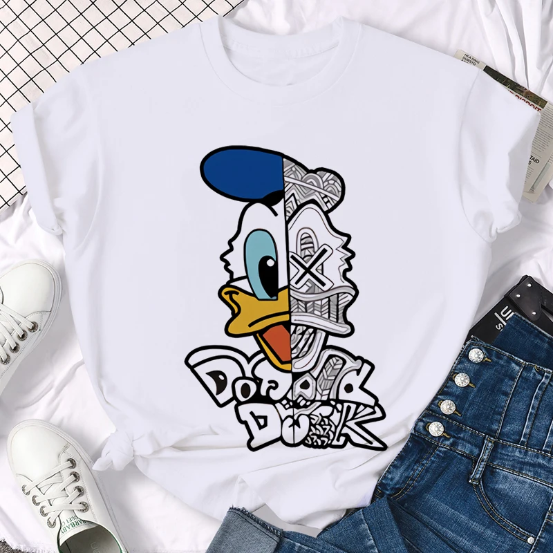 

Cute Graphic Tshirt Disney Anime Donald Duck Funny Cartoon T Shirt Men Women Kawaii Manga T-shirt 90s Summer Top Tee Male Female
