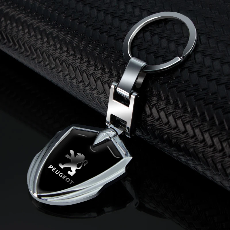 

1pcs Car Metal Aluminum Badge Key Ring Key Chain for Peugeot 206 307 308 3008 207 208 407 508 2008 5008 107 106 205 4008 301