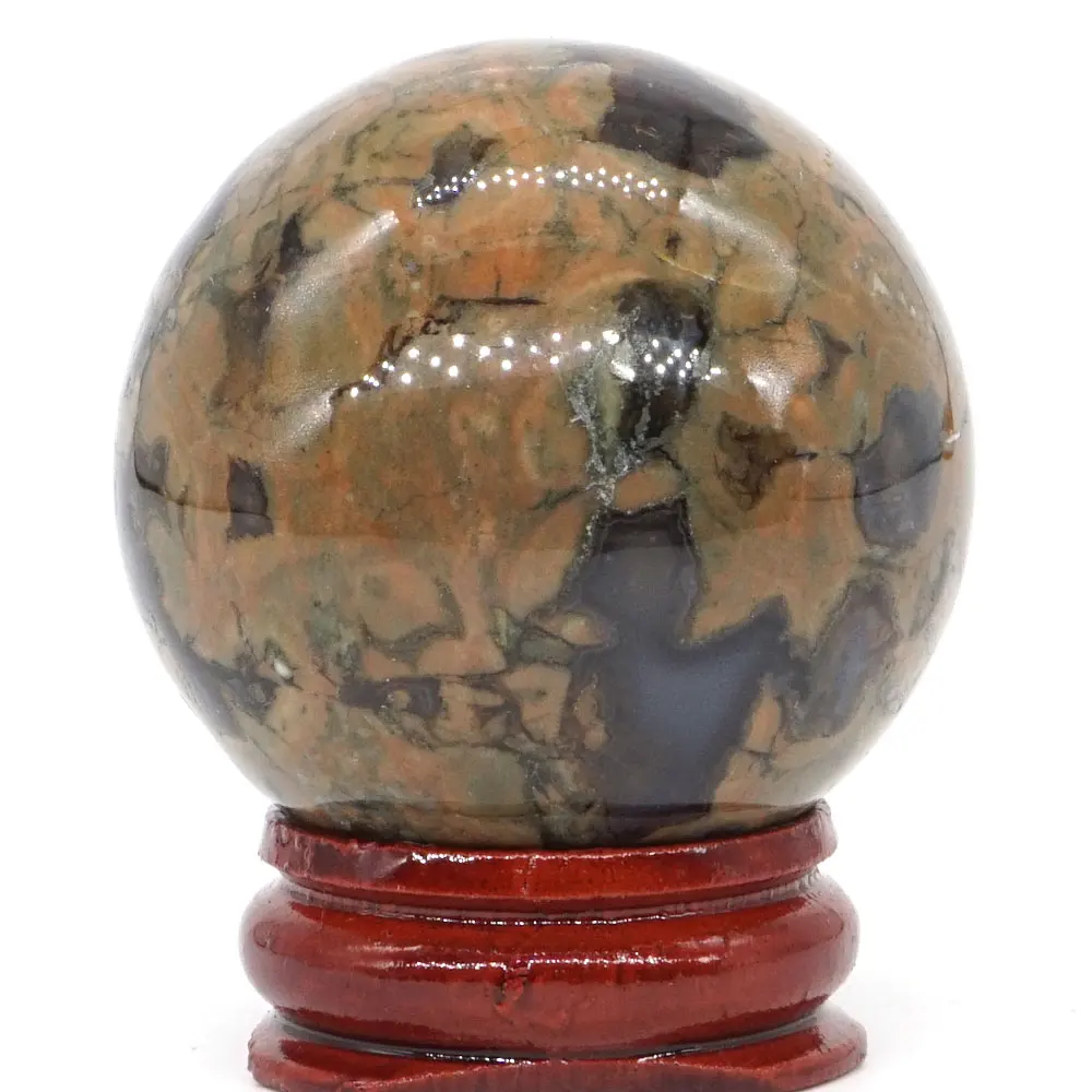 Хрустальный шар 40 мм натуральный драгоценный камень сфера исцеляющая чакра