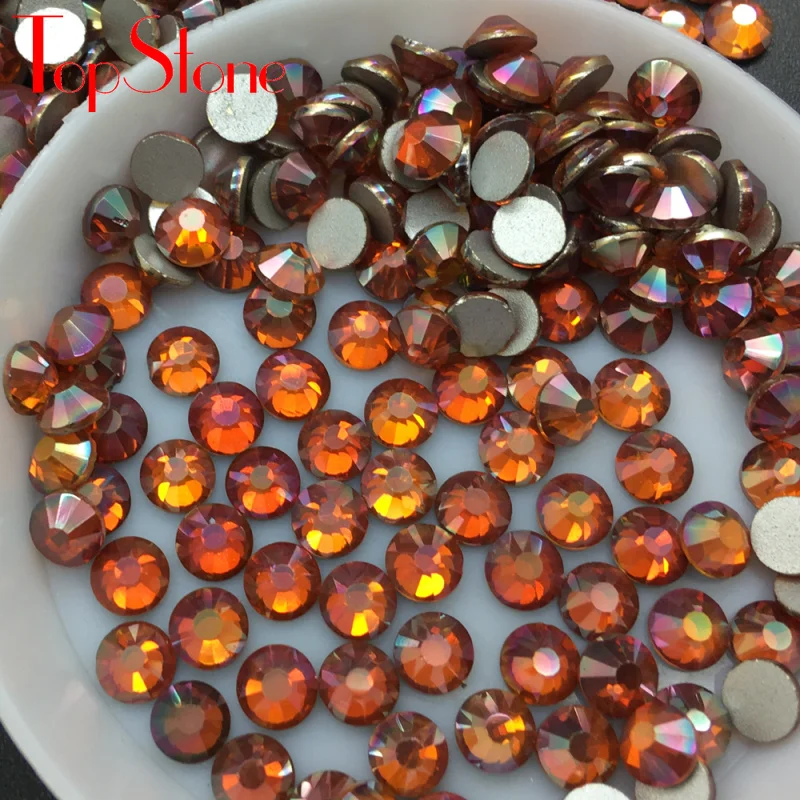 TopStone 2028 # металлические солнечные стеклянные стразы без горячей фиксации