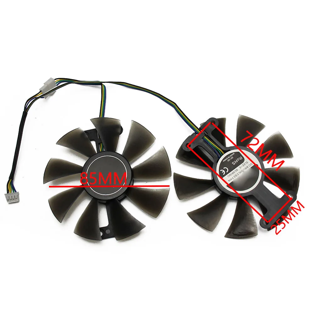 2 шт./компл. GA91S2H GeForce GTX 950 1060 охлаждающий вентилятор GPU для GALAXY GeForce GTX 950 GeForce GTX1060 VGA охлаждения к