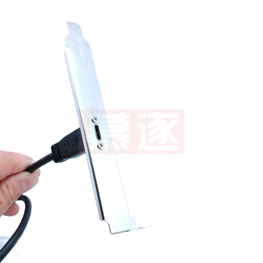 Фото 0,4 M USB 3,1 Разъем передней панели zu USB-C Typ-C Weibliche Verlängerung Kabel 40 см с панель Mon Voi schraube 40 см №3