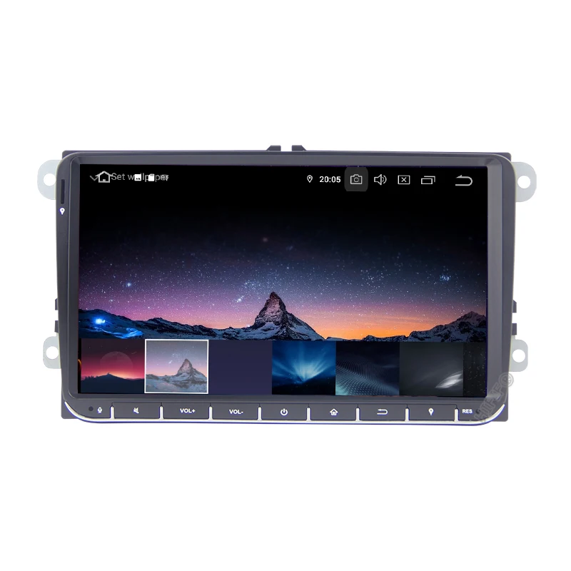 Автомагнитола 2 din Android 10 0 GPS для VW Passat B6 CC Polo GOLF 5 6 Touran Jetta Tiguan Magotan Seat 9 дюймов экран с