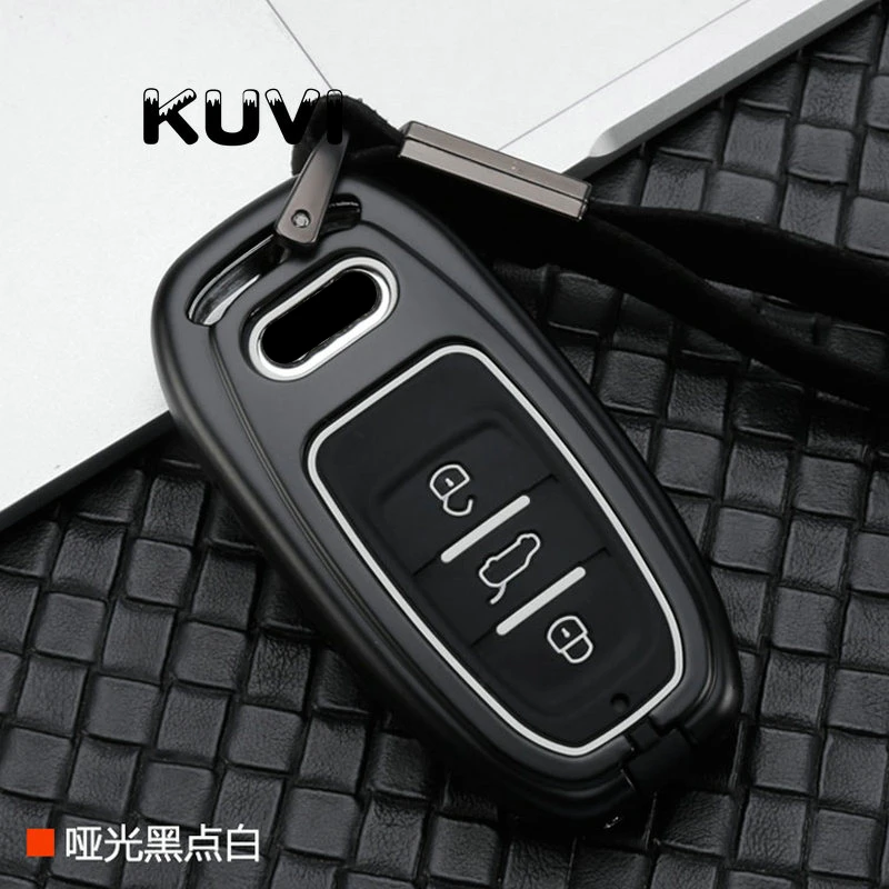 Чехол для автомобильного ключа Audi A1 A3 A4 A5 A6 A7 A8 Quattro Q3 Q5 Q7 2009 2010 2011 2012 2013 2014 2015|Футляр
