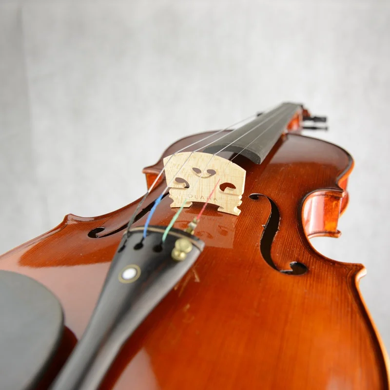 4/4 полноразмерная Кленовая огневая твердая скрипка с чехлом и бантом полный