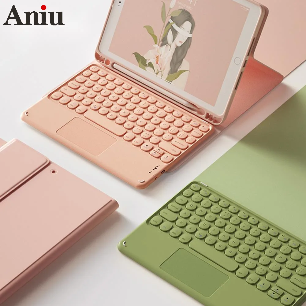

For iPad 9.7 2017 2018 2019 2020 10.2 6th 7th Bluetooth-compatible Keyboard Case for iPad Air 1 2 3 4 Pro 9.7 10.5 11 12.9 Cover