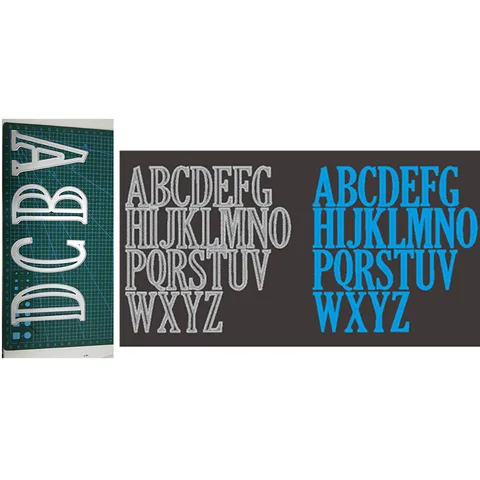 Набор больших букв алфавита для скрапбукинга, металлические Вырубные штампы для тиснения, 26 шт., 10 см/4 дюйма