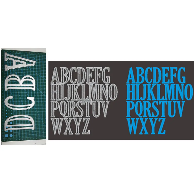 Набор больших букв алфавита для скрапбукинга металлические Вырубные штампы