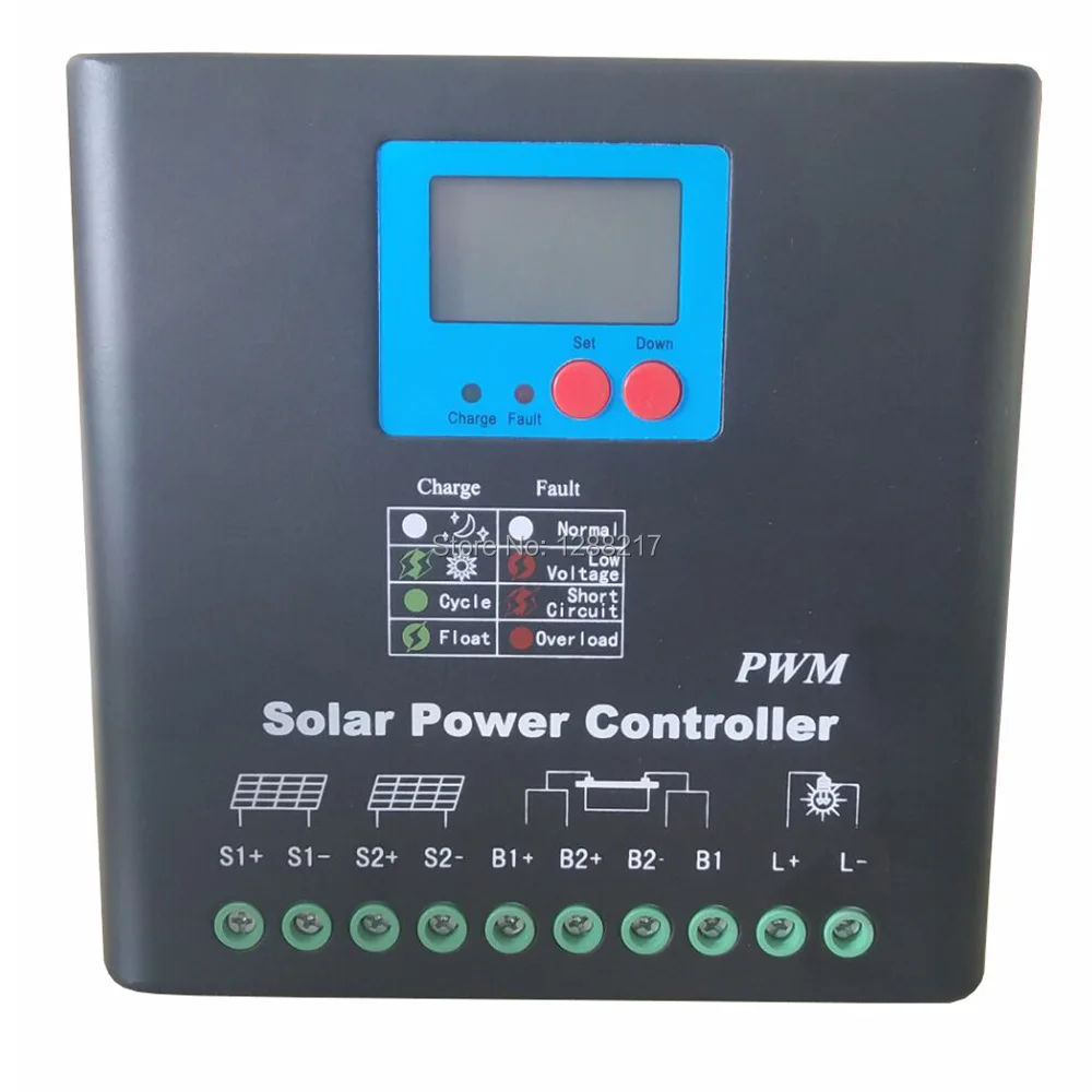 192 в/220 В/240 В 30A 50A 60A 80A ток DC PWM солнечный контроллер заряда PV зарядное устройство