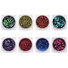 Золотая фольга, бумага, блестящая смола, наполнители для рукоделия, искусство ногтей, украшение, золотой лист, хлопья, конфетти, наполнитель