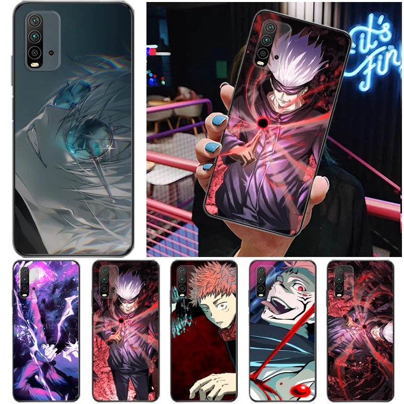 

Jujutsu Kaisen Fushiguro Megumi Sukuna Yuji Itadori Satoru Gojo Phone Case For Xiaomi Redmi 9 9T 9A 9C Pro Funda Cases Carcasa