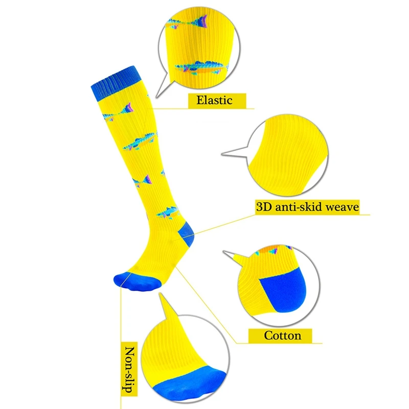 Компрессионные носки Длинные Стильные чулочно-носочные изделия для женщин и