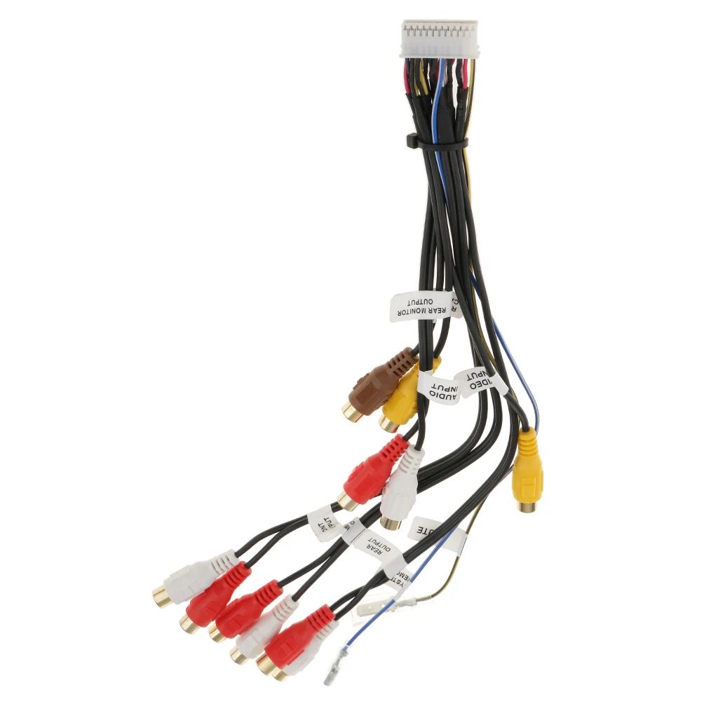Кабельный кабель RCA радиоприемник с 24 контактами для Pioneer AVIC F900BT|Кабели адаптеры и