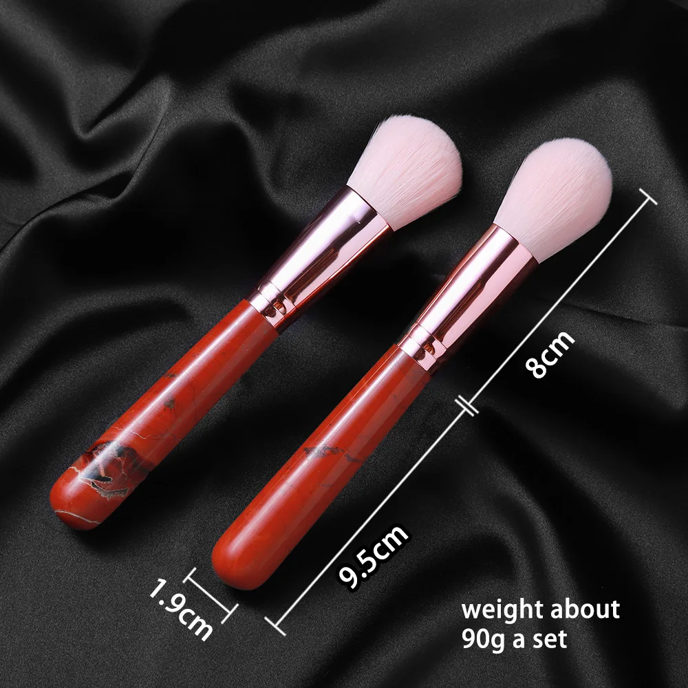 Натуральная кристаллическая Массажная палочка для лица кисточка основы красная