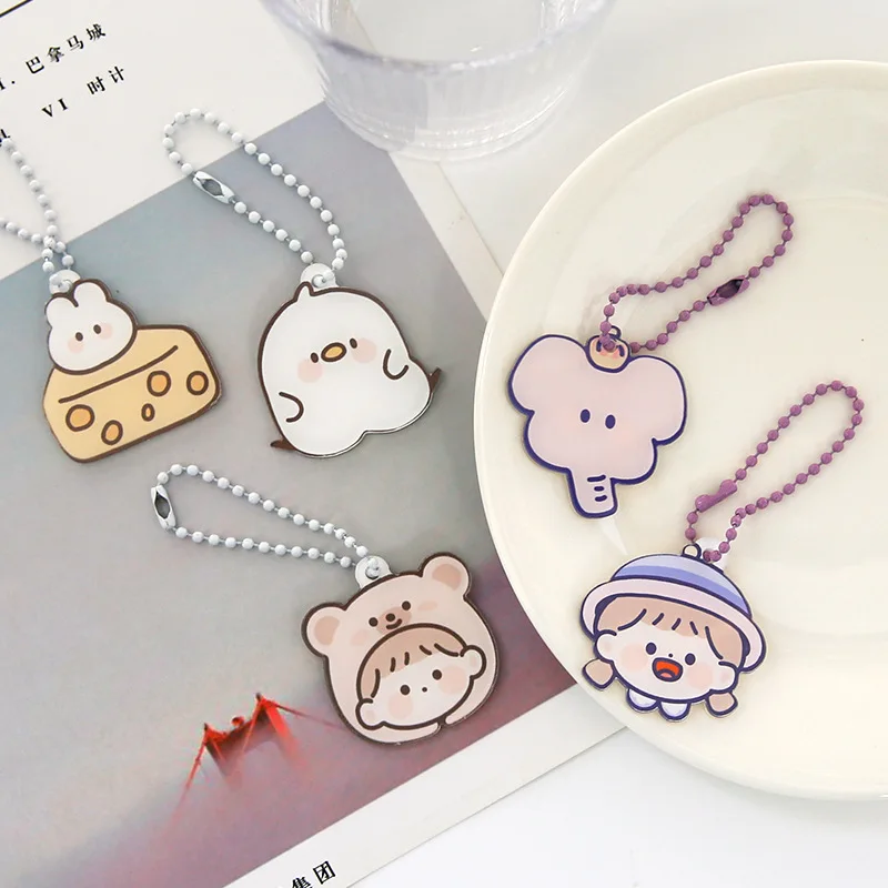 2 шт./упак. мини юбка пачка Cartooon медведи Форма акриловая подвеска висит с