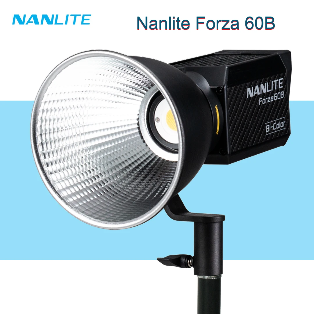 

Nanlite Forza60B 60B 60w Photography Fill Light 2700K-6500K Spotlight Portable Outdoor Shooting Lighting For Video