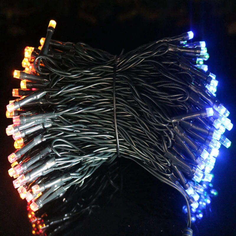 8 режимов Рождественская гирлянда светильник s USB 20 м 200LED водонепроницаемая