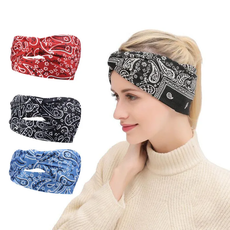 

Женская эластичная повязка для волос с принтом