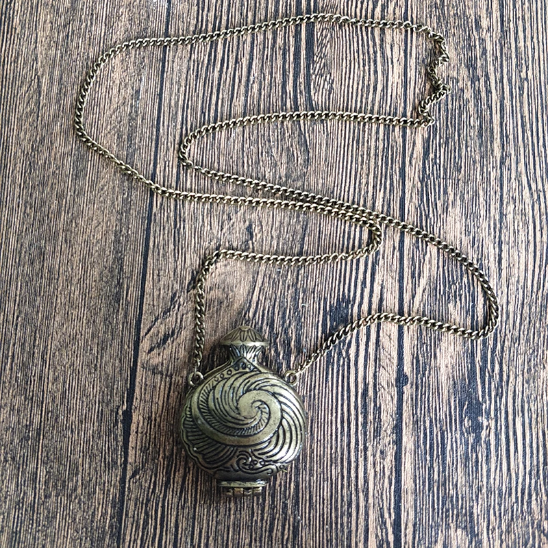 2019 новая бронзовая пустотелая античная ваза открывается для женщин кулон