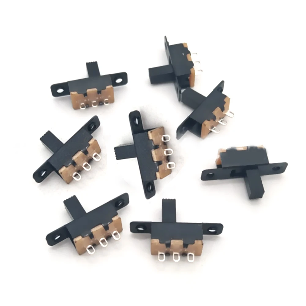 

20PCS Handle 5mm 50V 0.5A SPDT Slide Switch SS12F16 Toggle Switch