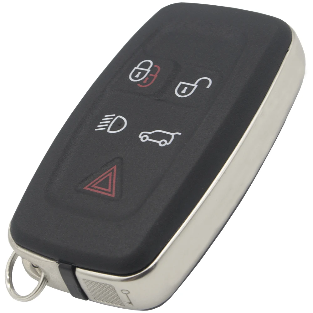 WhatsKey 5 Button Remote Car Key Shell Fob Case Keyless Entry For Land Rover Discovery 4 Sport Freelander Evoque For Range Rover