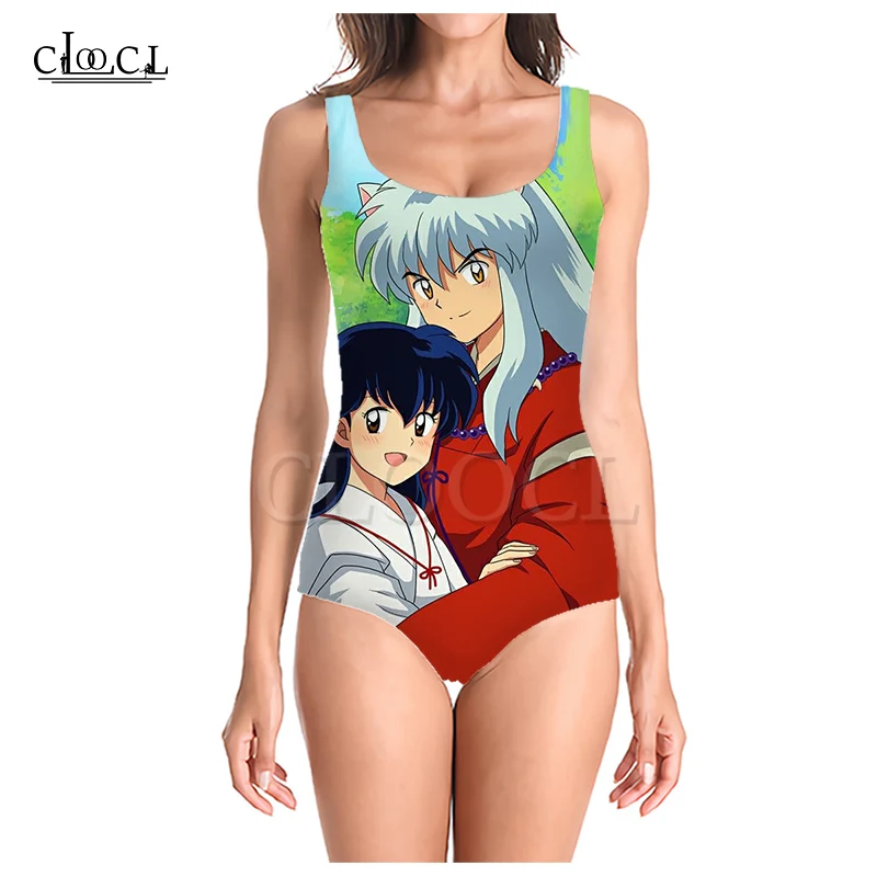 CLOOCL новейшее японское аниме инуяся 3D печать цельный купальник женский купальный