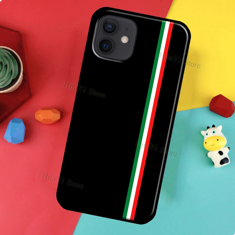 Мягкий чехол из ТПУ с Итальянским национальным флагом для iPhone XR X XS 11 12 13 Pro Max Mini SE