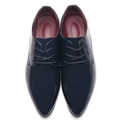 Мужские модные деловые повседневные туфли, яркие туфли из лакированной кожи на шнуровке, мужские классические блестящие туфли, размеры 37-48